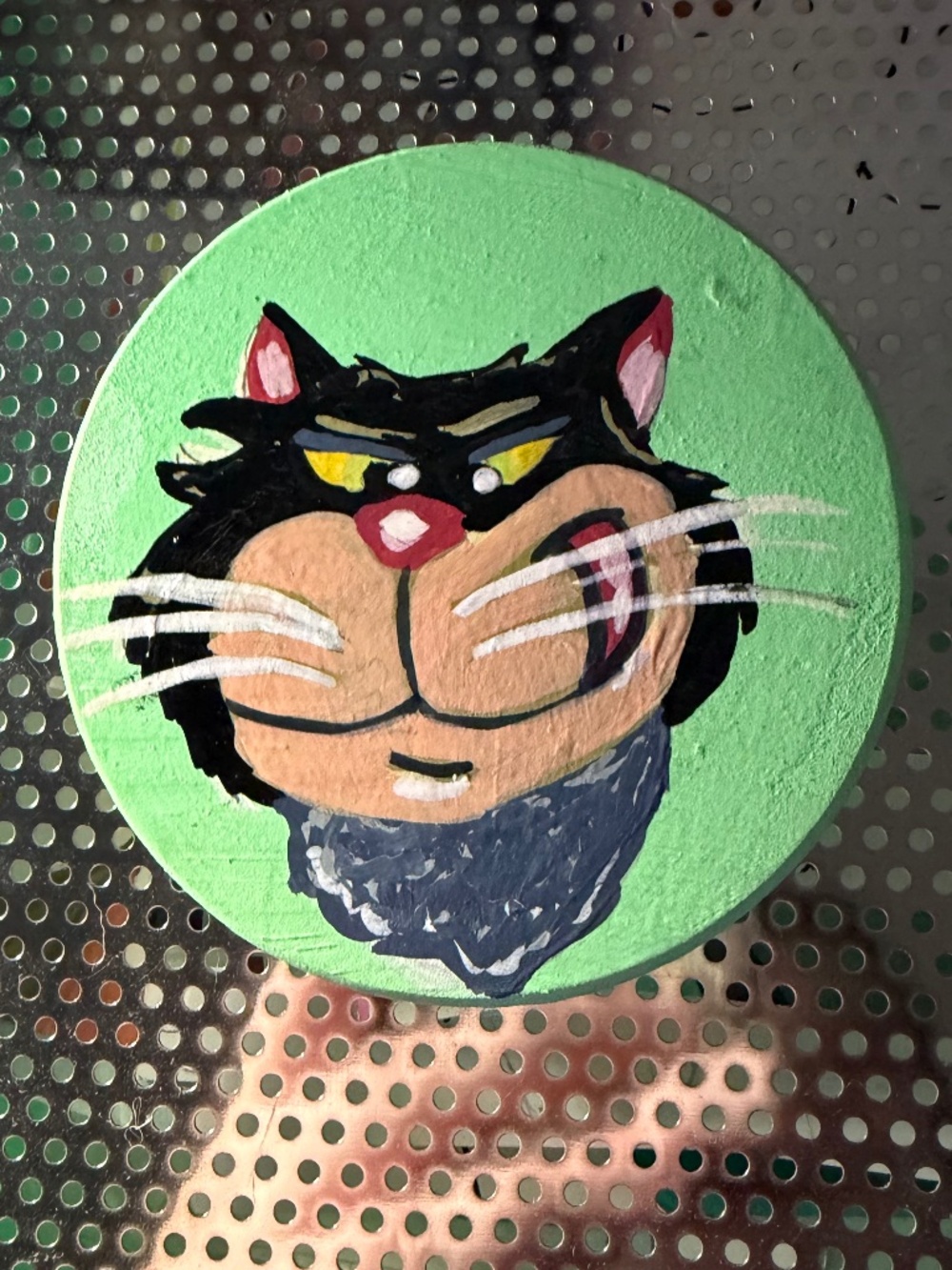 custom hand painted coaster disney lucifer